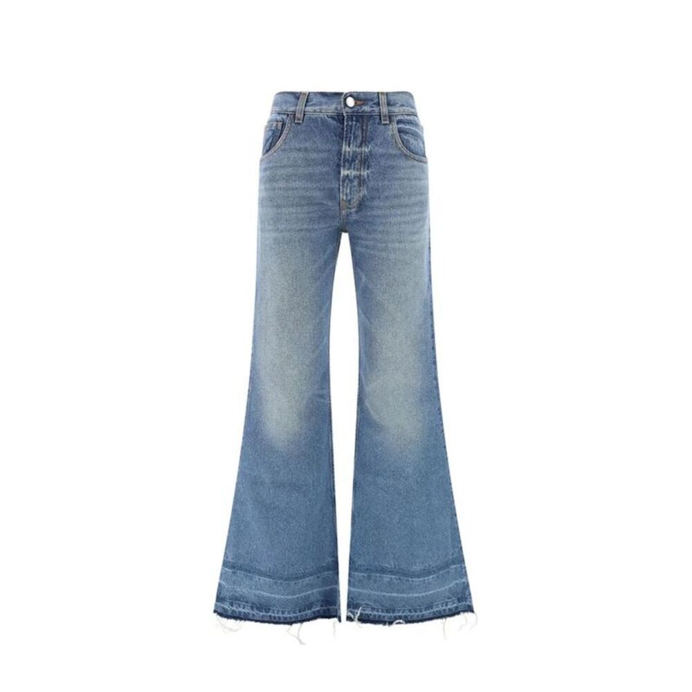 Chloé Blue Cotton Bootcut Women's Jeans